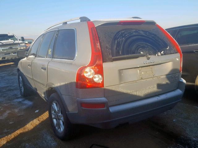 YV1CM91HX41070089 - 2004 VOLVO XC90 T6 GRAY photo 3