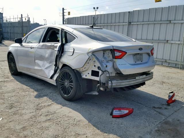 3FA6P0T90GR233280 - 2016 FORD FUSION SE SILVER photo 3