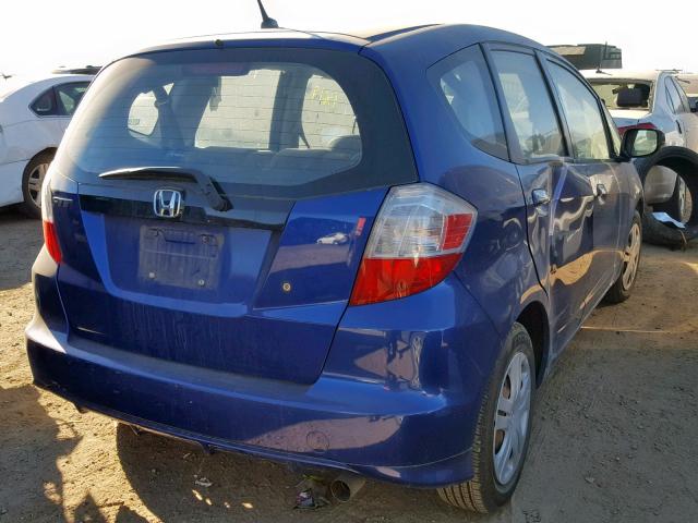 JHMGE88269C001930 - 2009 HONDA FIT BLUE photo 4