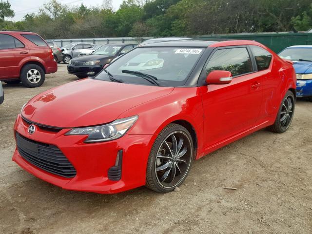 JTKJF5C78FJ001434 - 2015 TOYOTA SCION TC წითელი ფოტო 2