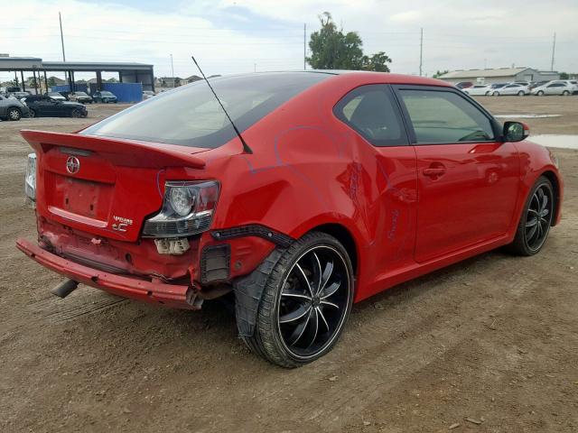 JTKJF5C78FJ001434 - 2015 TOYOTA SCION TC წითელი ფოტო 4