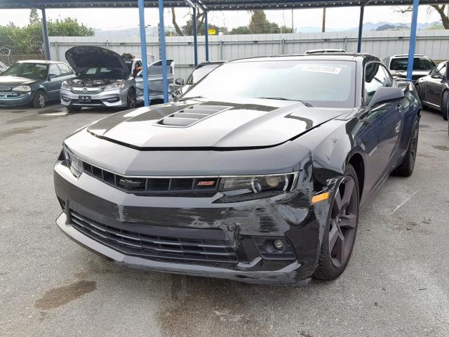 2G1FJ1EJ8E9240269 - 2014 CHEVROLET CAMARO SS BLACK photo 2