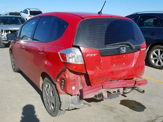 JHMGE8H34DC065756 - 2013 HONDA FIT RED photo 3