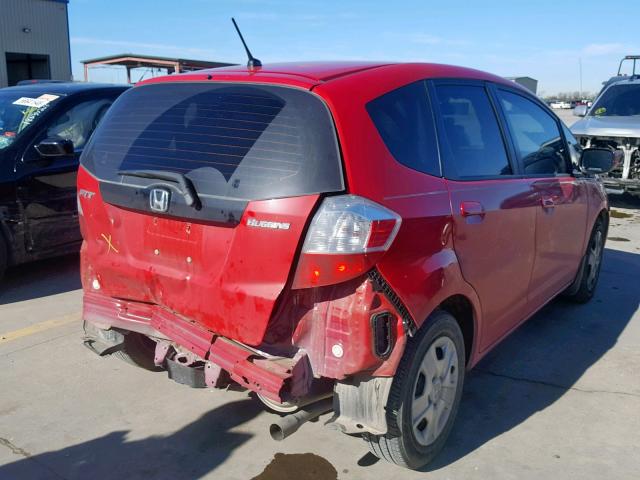 JHMGE8H34DC065756 - 2013 HONDA FIT RED photo 4