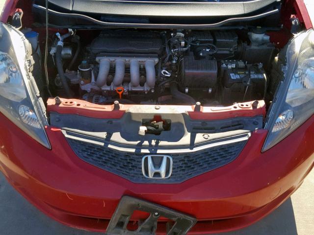 JHMGE8H34DC065756 - 2013 HONDA FIT RED photo 7