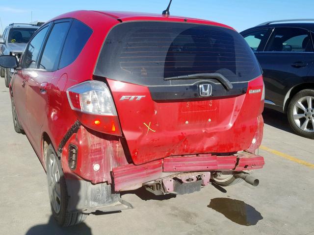 JHMGE8H34DC065756 - 2013 HONDA FIT RED photo 9