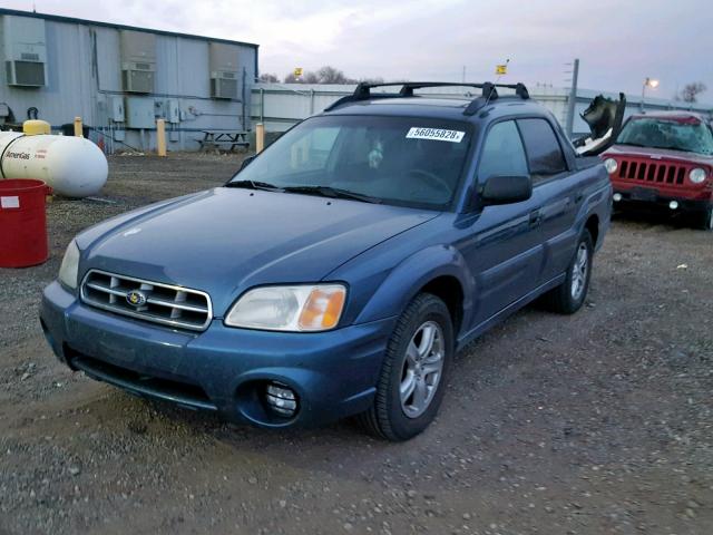 4S4BT62C457101319 - 2005 SUBARU BAJA SPORT BLUE photo 2