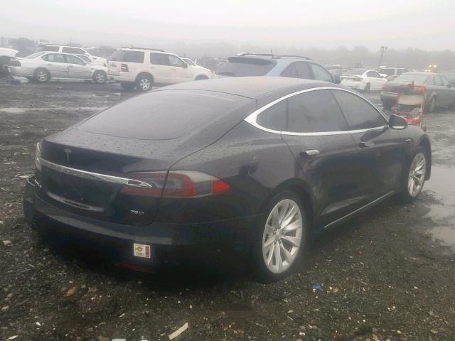 5YJSA1E20HF208205 - 2017 TESLA MODEL S BLACK photo 4