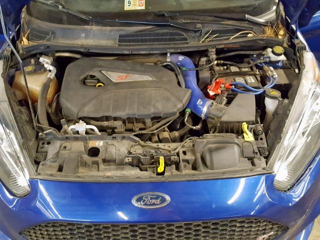 3FADP4GX5FM148356 - 2015 FORD FIESTA ST BLUE photo 7