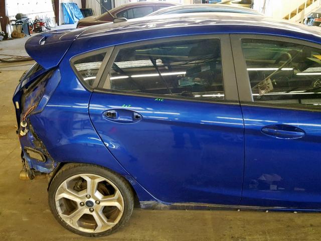 3FADP4GX5FM148356 - 2015 FORD FIESTA ST BLUE photo 9