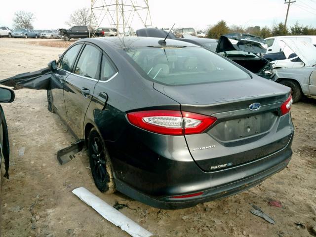 3FA6P0G70FR241807 - 2015 FORD FUSION S GRAY photo 3