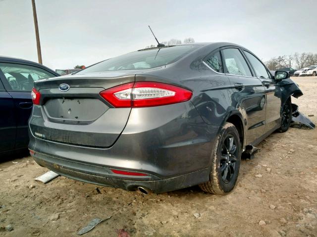 3FA6P0G70FR241807 - 2015 FORD FUSION S GRAY photo 4