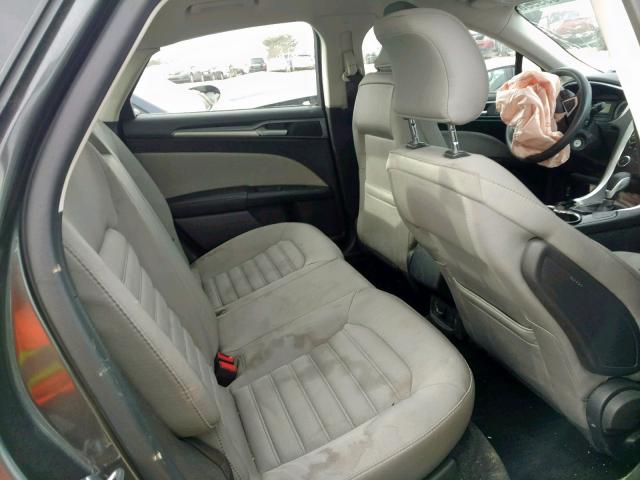 3FA6P0G70FR241807 - 2015 FORD FUSION S GRAY photo 6