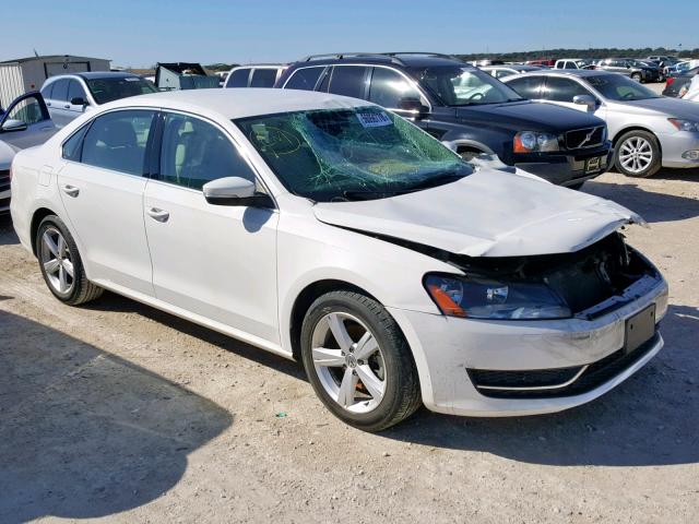 1VWBS7A37EC113662 - 2014 VOLKSWAGEN PASSAT SE WHITE photo 1