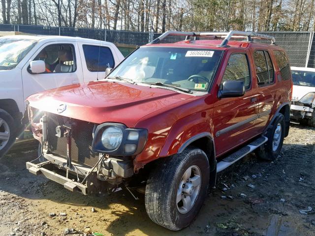 5N1ED28T34C687818 - 2004 NISSAN XTERRA XE RED photo 2