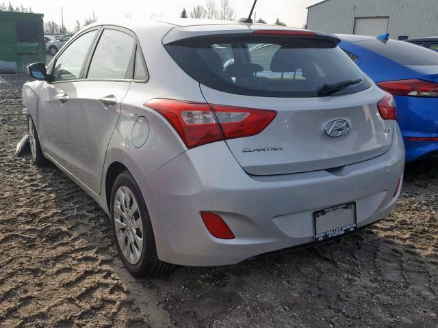 KMHD25LH9GU313301 - 2016 HYUNDAI ELANTRA GT SILVER photo 3