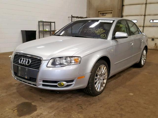 WAUDF78E86A062769 - 2006 AUDI A4 2.0T QU SILVER photo 2