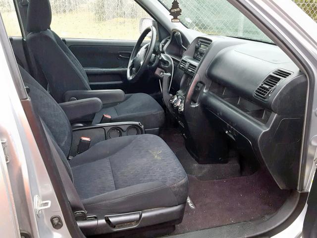 JHLRD78506C811862 - 2006 HONDA CR-V LX SILVER photo 5