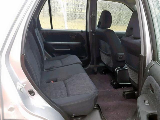 JHLRD78506C811862 - 2006 HONDA CR-V LX SILVER photo 6