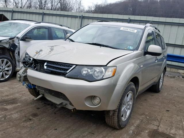 JA4MT31X27Z016707 - 2007 MITSUBISHI OUTLANDER TAN photo 2