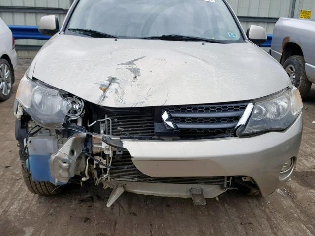 JA4MT31X27Z016707 - 2007 MITSUBISHI OUTLANDER TAN photo 7