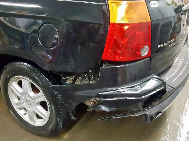 2C8GF68415R450551 - 2005 CHRYSLER PACIFICA T BLACK photo 9