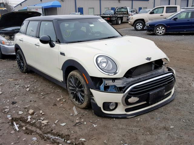 WMWLN5C50G2B28028 - 2016 MINI COOPER CLU WHITE photo 1