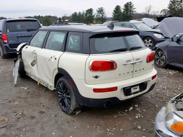 WMWLN5C50G2B28028 - 2016 MINI COOPER CLU WHITE photo 3