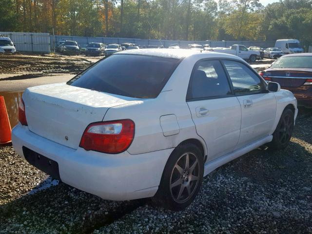 JF1GD29683G506568 - 2003 SUBARU IMPREZA WR WHITE photo 4