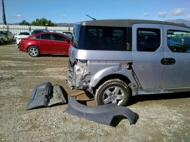 5J6YH28574L004620 - 2004 HONDA ELEMENT EX SILVER photo 9