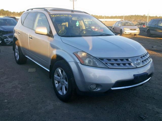 JN8AZ08W66W549571 - 2006 NISSAN MURANO SL SILVER photo 1