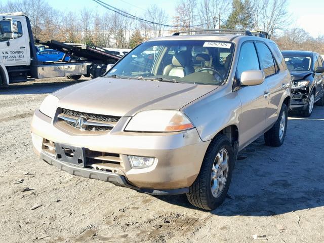 2HNYD18672H533011 - 2002 ACURA MDX TOURIN GOLD photo 2