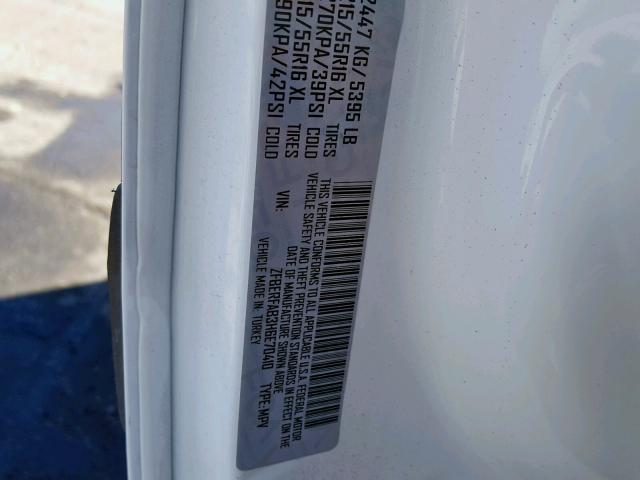 ZFBERFAB3H6E70410 - 2017 RAM PROMASTER 双色 照片 10