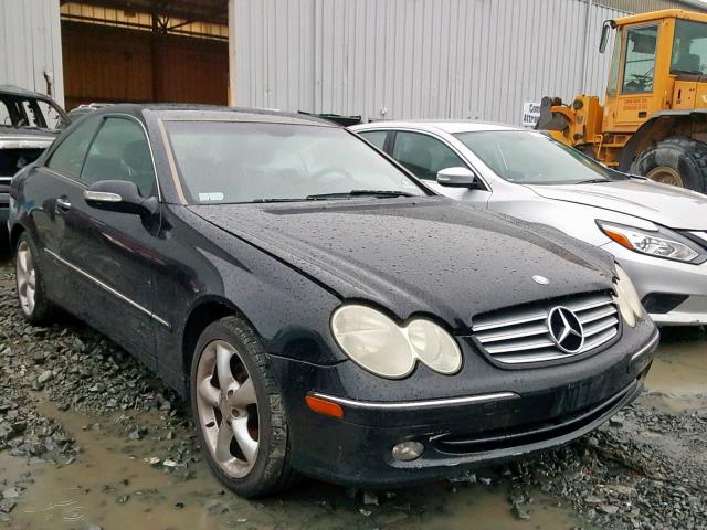 WDBTJ65J24F118261 - 2004 MERCEDES-BENZ CLK 320C BLACK photo 1