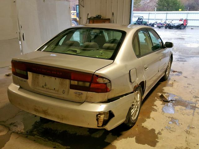 4S3BE625347210756 - 2004 SUBARU LEGACY L S SILVER photo 4