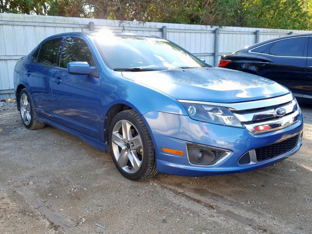 3FAHP0KC5AR276753 - 2010 FORD FUSION SPO BLUE photo 1