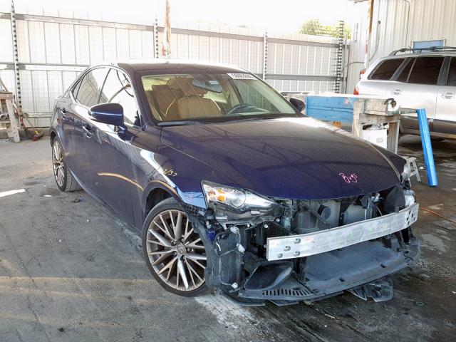 JTHBF1D22E5019456 - 2014 LEXUS IS 250 BLUE photo 1