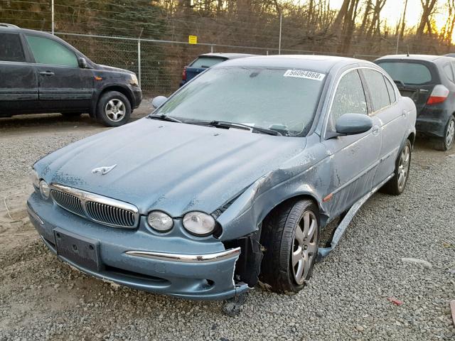 SAJEA51C24WD99543 - 2004 JAGUAR X-TYPE 3.0 BLUE photo 2