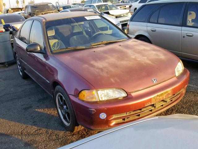 1HGEG864XRL010980 - 1994 HONDA CIVIC DX PURPLE photo 1