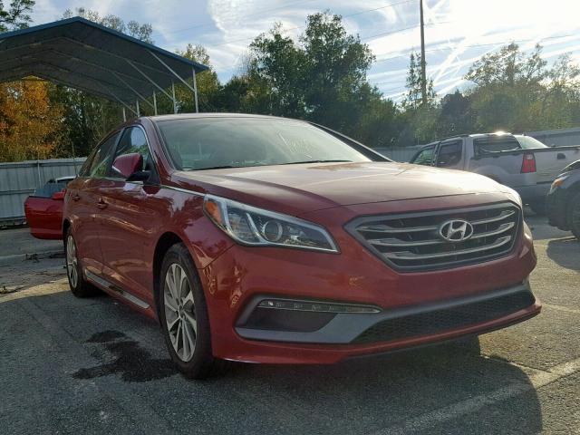 5NPE34AF5FH078552 - 2015 HYUNDAI SONATA SPO RED photo 1