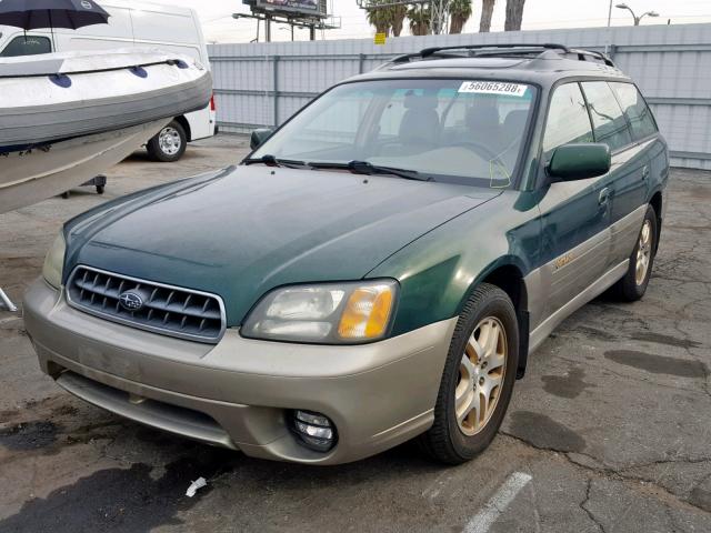 4S3BH686436616511 - 2003 SUBARU LEGACY OUT GREEN photo 2