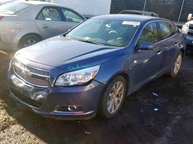 1G11H5SA1DF320441 - 2013 CHEVROLET MALIBU LTZ BLUE photo 2