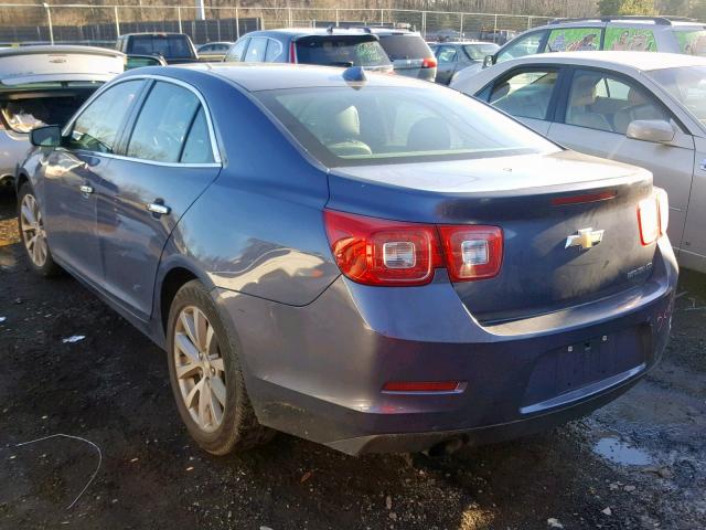 1G11H5SA1DF320441 - 2013 CHEVROLET MALIBU LTZ BLUE photo 3