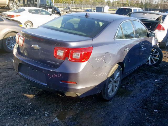 1G11H5SA1DF320441 - 2013 CHEVROLET MALIBU LTZ BLUE photo 4