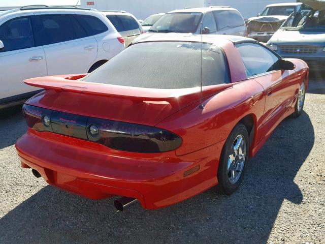 2G2FV22G922143035 - 2002 PONTIAC FIREBIRD RED photo 4