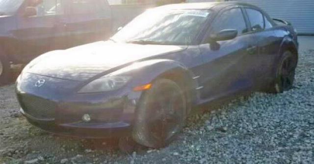 JM1FE173280215635 - 2008 MAZDA RX8 BLUE photo 2