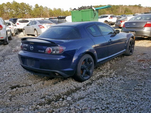 JM1FE173280215635 - 2008 MAZDA RX8 BLUE photo 4