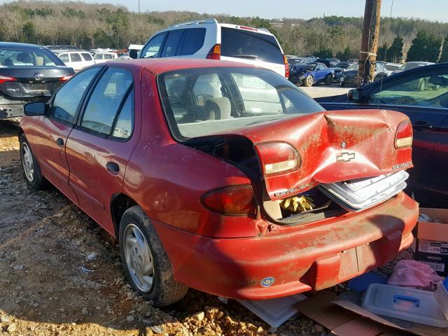 1G1JF524XT7247210 - 1996 CHEVROLET CAVALIER L RED photo 3