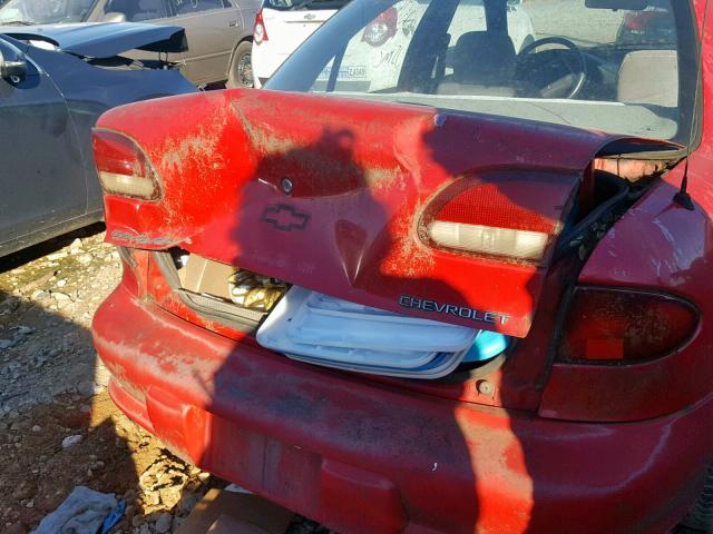 1G1JF524XT7247210 - 1996 CHEVROLET CAVALIER L RED photo 9