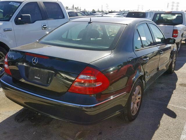 WDBUF65J25A714717 - 2005 MERCEDES-BENZ E 320 BLACK photo 4